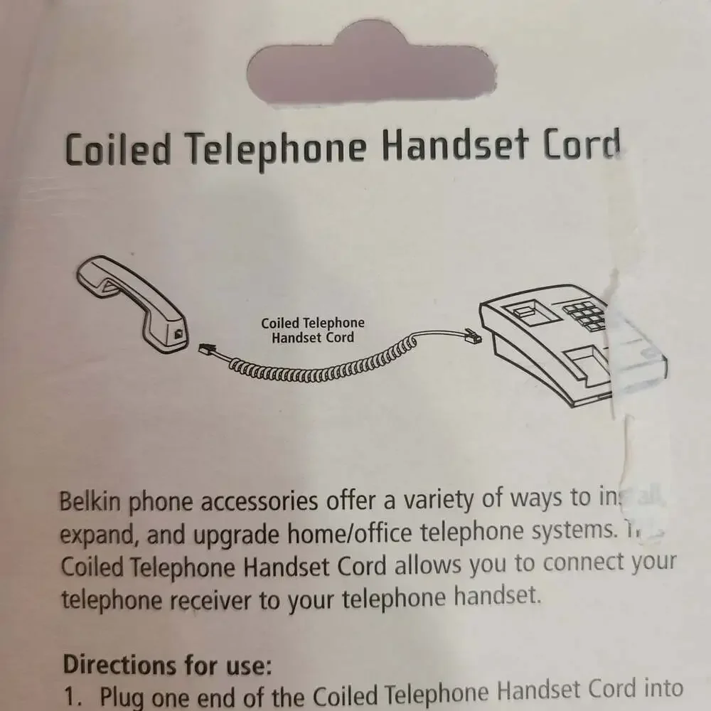 belkin coiled telephone